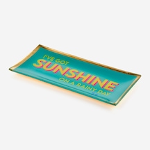Mavi Cam Sunshine Dekoratif Tabak 10x0,8x21 Cm