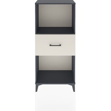 Arges Dolap Tek Raflı Tek Çekmeceli 60x30x134 Antrasit-aytaşı Antrasit