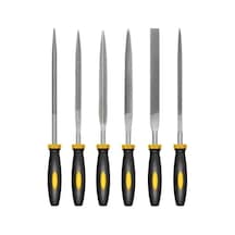 6 Parça Mini Eğe Seti Tüm Metaller Ve Ahşaplar İçin Oyma Şekil Verme 160 Mm Saatçi Eğe Takımı