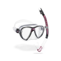 Cressi Big Eyes Evolution Maske Alpha Ultra Dry Şnorkel Seti Pembe Pembe