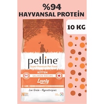 Petline Lovely Kitten Somonlu Yavru Kedi Maması 10 KG