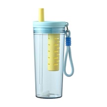 Jian Fan Dışmekan Taşın Değil Hasır Financan Plastik Bardak Büyük Kapasitelçayırma-mavi Mavi