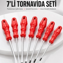 7li Tornavida Seti Düz Ve Yıldız Uçlu Çok Amaçlı Kullanım
