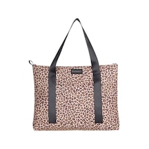Earthy Leopard Omuz Çantası / Tote Bag Kahverengi