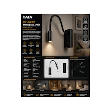 Ct-5232 Baykuş Led Aplik Modern Duvar Apliği Dekoratif İç Mekan Aydınlatma Diğer