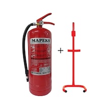 Mapeks Tüpaş Marka 6kg Yangın Tüpü Ve C Tipi Sehpa 2li Set