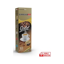 Espressomm® Tchibo Cafissimo Makineleri İle Uyumlu Gold Kapsül Kahve 10'lu