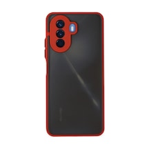 Huawei Nova Y70 Kılıf Montreal Silikon Kapak - Kırmızı 0.2M-Çok Renkli