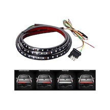 Off Road 4x4 Bagaj Altı Kayan Led Kırmızı Beyaz 150cm Çok Renkli