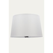 Beyaz Abajur Başlık Kumaş Çap 35 Cm Konik A876 Beyaz