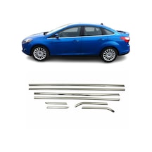 Ford Focus Sedan Krom Cam Çıtası 2011-2017 Arası 8Prç Paslanmaz Ç N11.4761