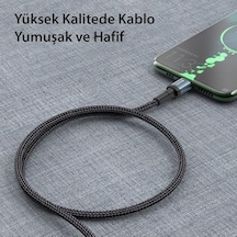 60w Hasırlı Type-c To Type-c Pd Hızlı Şarj Kablosu, 1.2 Metre