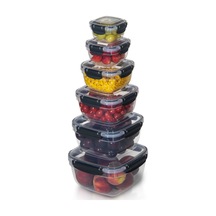 6'lı Set Master Kare Saklama Kabı 275 Ml - 500 Ml - 900 Ml - 1500 Ml - 2400 Ml - 3750 Ml 001