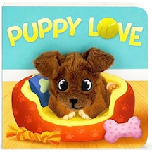 Puppy Love Finger Puppet Board Book Cottage Door Press