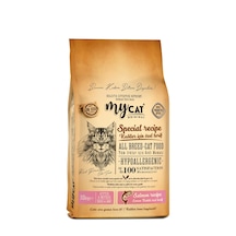 Mycat Az Tahıllı Somon Balıklı Yavru ve Anne Kuru Kedi Maması 10 KG