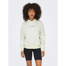 Only Onlcassie Kadın Sweatshirt Ekru