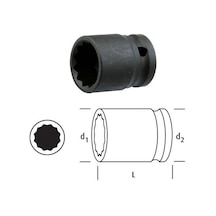 Osaka Ln38y11 Yıldız Lokma 3/8'' 11mm