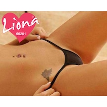 Liona Bayan Kadın Transparan Seksi Fantazi Iç Giyim Tanga