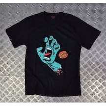 Stoned&Fame Santa Cruz Baskılı T-shirt SIYAH