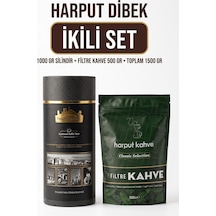 İkili Set 1000 Gr Silindir Kutu Dibek Kahvesi + 500 Gr Filtre Kahve Toplam 1500 Gr Diğer