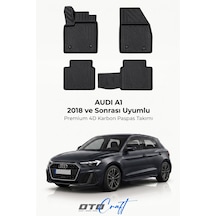 Otocraft Audi A1 2018+ Araca Özel 4d Karbon Oto Paspas Havuzlu Tam Set