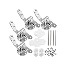 Lebıhmurah Bf1579 2 Çift Klozet Menteşesi Bağlantı Elemanları Ahşap Reçine Klozet Kapakları İçin Yedek Menteşeler Ve Armatürler