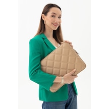 Kapitone Laptop Kılıfı 15.6 & 16 İnç Vizon