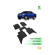 Hitaks Ford Ranger 2013-2022 Uyumlu 4d Araca Özel Havuzlu Oto Paspas
