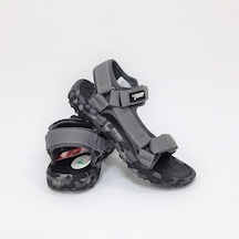 Jump 30066 Gri Cırtlı Rahat Erkek Çocuk Sandalet 001