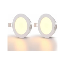 Tr Cata Ct-5144b 3 Watt 6400k Beyaz - Slim Sıva Altı Led Panel Armatür - İnce Kasa Yuvarlak Tavan Spot Lambası, Tra Genel