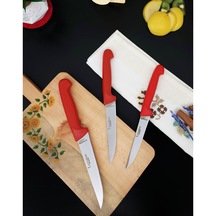 3'lü Silver Mutfak Bıçak Seti Et Ekmek Sebze Meyve Bıçağı