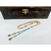 Sitrin Taşı Doğaltaş Para Taşı Küre Kesim Tesbih Ölçü 8x8