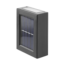 Upway Güneş Enerjili Çift Taraflı Dekoratif Duvar Lambası Solar Aplik 2 Adet Gün Işığı