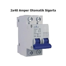 Oag 2x40 Monofaze Nötr Kesicili Otomat Sigorta