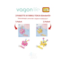 4'lü Saç Toka Seti Önce Birleştir,sonra Tak 2 Paket 4 Adet Gönderilir Yapı Toka Seti Ff 7113-7116