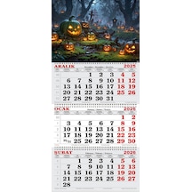 2026 Yılı Gemici Takvimi- Halloween Balkabakları