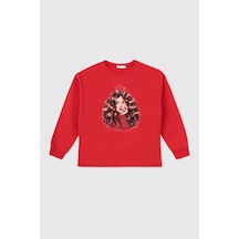 Panço Kız Çocuk Kırmızı Sweatshirt 2521gk08055