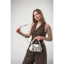 Ççs 18243 Kadın Omuz Askılı Çapraz Çanta Beyaz