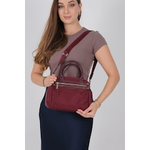 Silver Polo Sp1219 Kadın El Çantası Saten Bordo-bordo