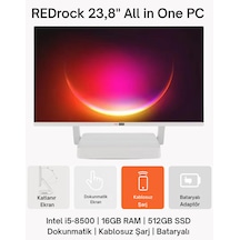 Redrock Foldline4 i5-8500 16 GB 512 GB SSD 23.8" Free Dos AIO Masaüstü Bilgisayar