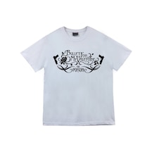 Bullet For My Valentine Baskılı Unisex %100 Pamuk Beyaz T-shirt Beyaz