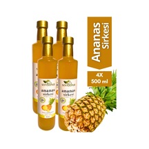 Ananas Sirkesi 500 Ml 4'lü Paket - Organik Doğal Fermantasyon