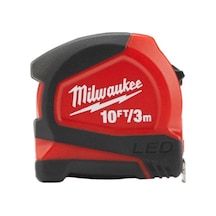 Milwaukee T48226602 Ağır Hizmet Tipi Led Işıklı Şerit Metre 3m 3 M