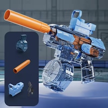 Wezone Teknoloji Mavi Elektrikli Su Silahı - 500ml Kapasite, 10m Menzil, Otomatik Ve Manuel Mod, Litiyum Pil İle Şarj Edilebilir