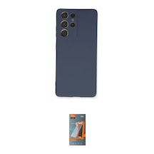 Cep Samsung Uyumlu Galaxy S21 Ultra Kılıf Ahenk Serisi İkili Koruma Seti Najmaddin Mor
