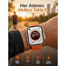 Yeni Nesil Ultra Akıllı Saat Adımsayar Uyku Takibi Nabız Sensörü Yeni Nesil - Lisinya