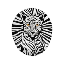 Leopar Desenli Bilek Destekli Mouse Pad