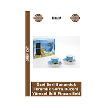 Özel Seri Sunumluk İkramlık Sofra Düzeni Yöresel İkili Fincan Seti Diğer