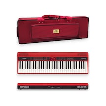 Go:keys Keyboard Org İçin Uyumlu Profesyonel Soft Case Taşıma Çantası-kırmızı
