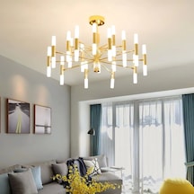 Leo 20 Başlıklı Eskitme Ledli Sarkıt Avize Çok Renkli